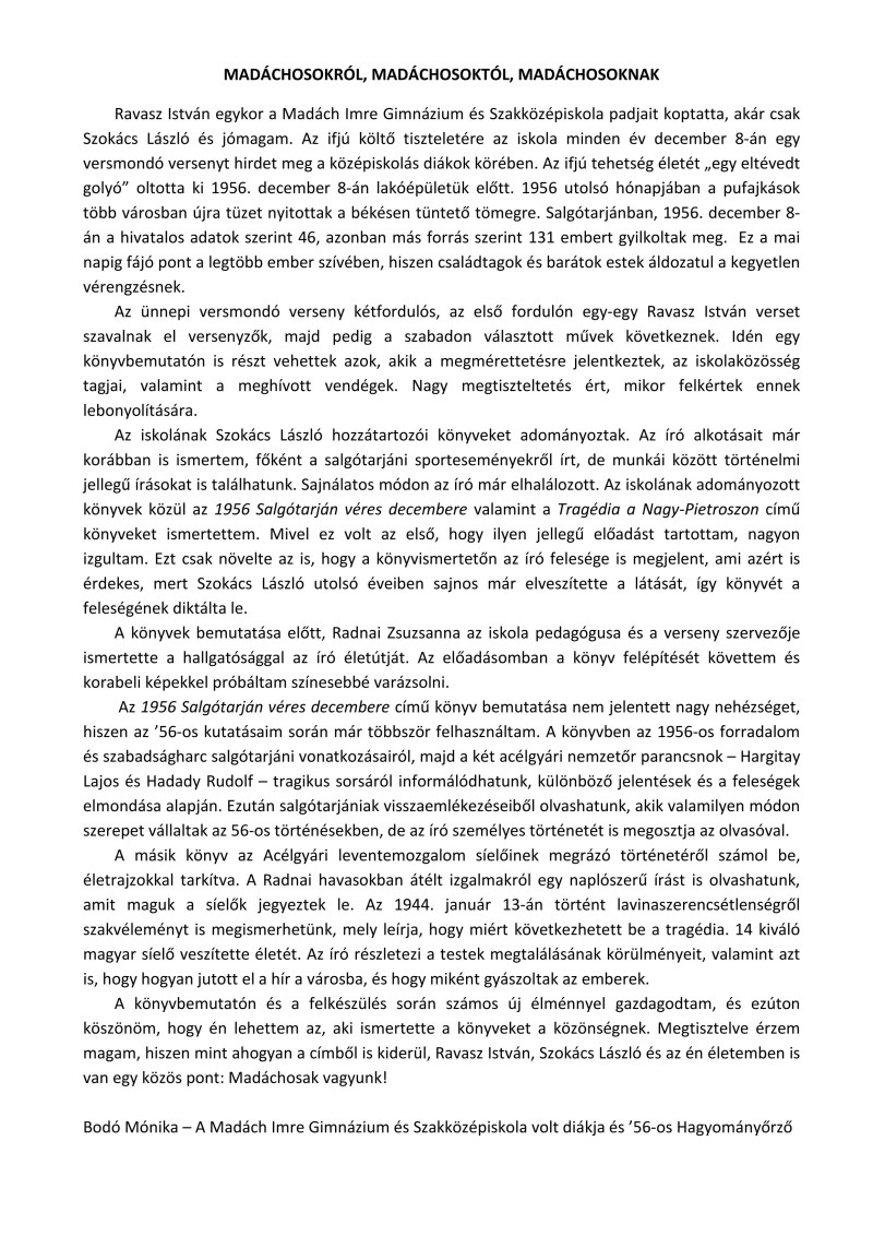 Bodó Mónika és Szécsi István