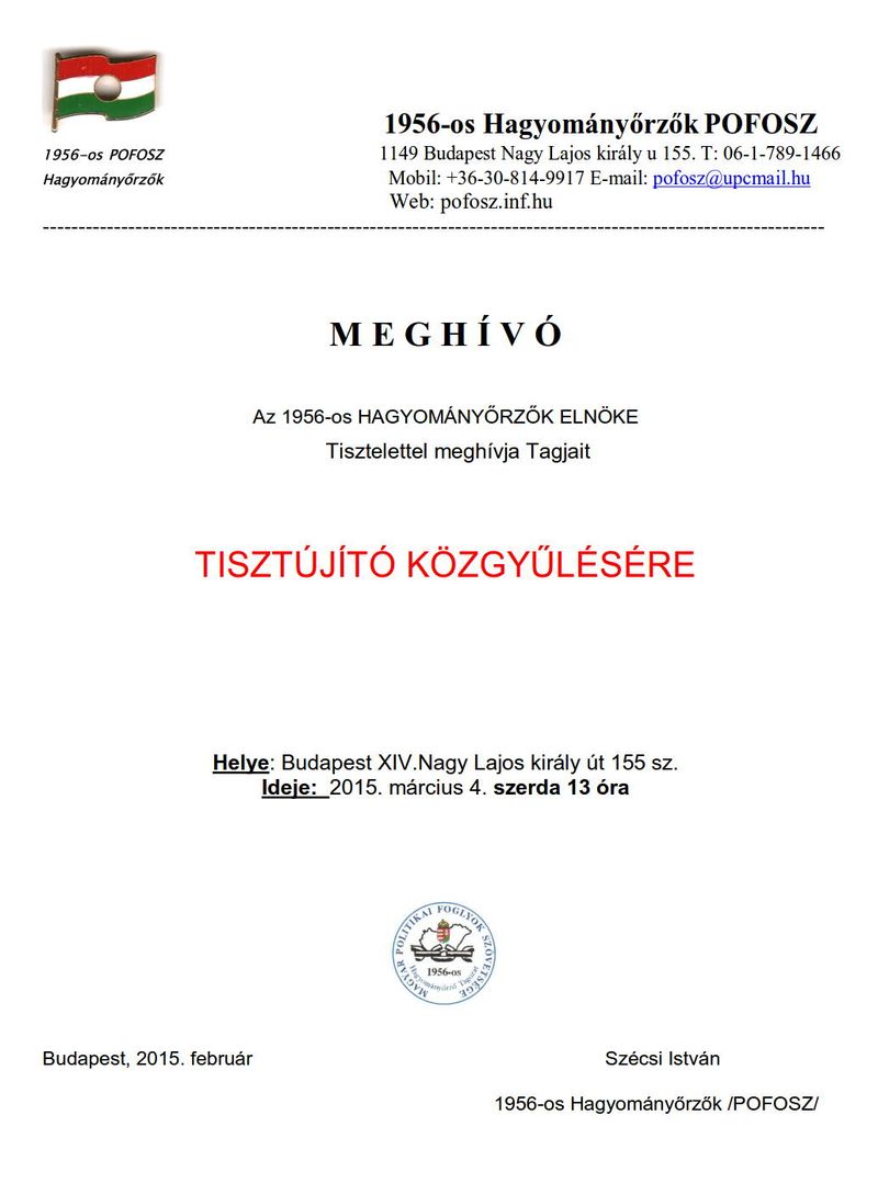 2015. márciusi meghívó