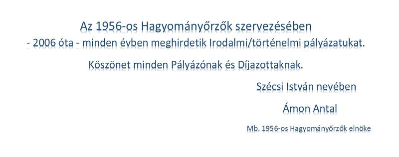 pályázat hagyomány